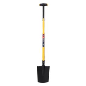 Bêche à rebords de 28 cm manche béquille trimatière