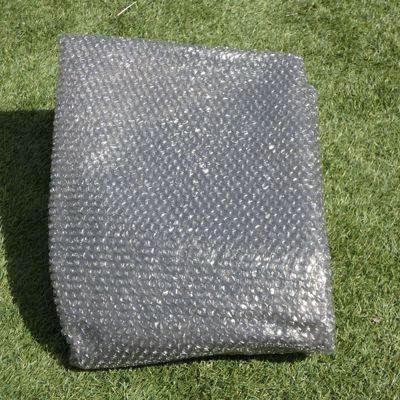 Bâche Solaire Piscine Gris Silver - Rectangle - 8 X 4 M - 350 Microns - Œillets Offerts - Recoupable