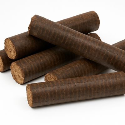 Bûches de Bois densifiées 30cm - Pack de 5 - Pour Cheminée, Poêle à Bois ou Insert - Combustion Haute Performance
