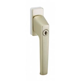 Béquille à clé pour fenêtre, avec vis de pose, couleur F2, 1 clé