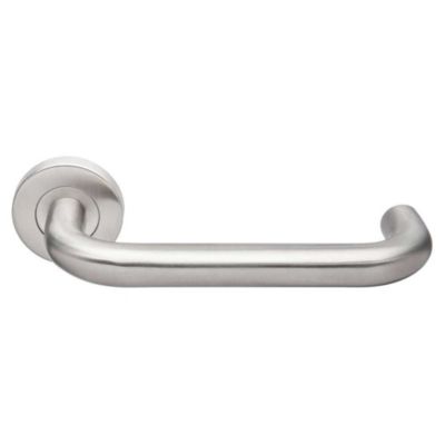 Béquille double JADE Heracles XL inox brossé PMR sur rosace 53 mm