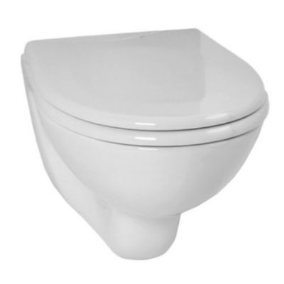 Bâti-support en applique + cuvette WC courte + abattant et plaque de commande sans jeu de pieds autoportant - GEBERIT - PROMO4