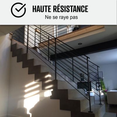 Béton Ciré Escalier - Kit Complet primaire et vernis de finition Airelles Rouge - 2 m²  - ARCANE INDUSTRIES