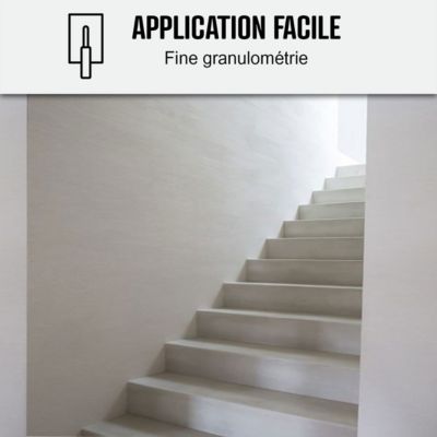 Béton Ciré Escalier - Kit Complet primaire et vernis de finition Airelles Rouge - 2 m²  - ARCANE INDUSTRIES