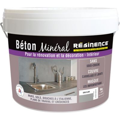 Beton Mineral Resinence Gris Clair 6kg Castorama