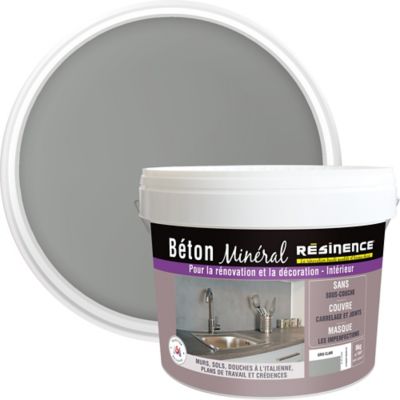 Beton Mineral Resinence Gris Clair 6kg Castorama