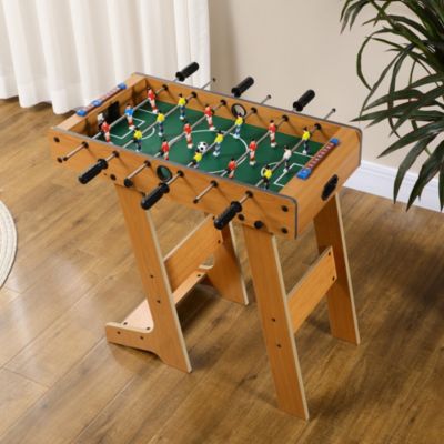 Baby-foot Pliable En Bois – Très Bon état, Avec Balles, Pour Enfants 5-7 Ans