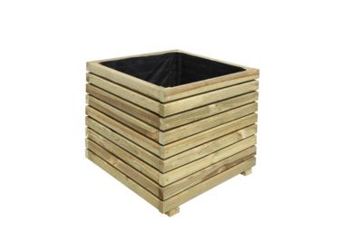 BAC A FLEURS EN BOIS CARRE 92L