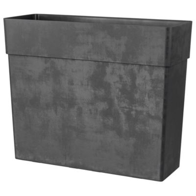 Bac à fleurs muret haut Like R Anthracite 78cm Deroma
