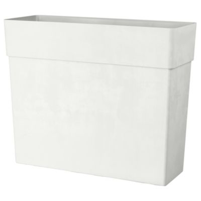 Bac à fleurs muret haut Like R Blanc 78cm Deroma