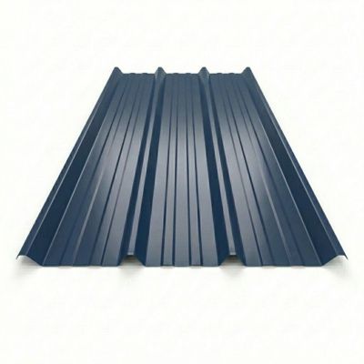 Bac acier laqué 1045 50/100 Bleu ardoise 5008, l.105 cm, L.300 cm