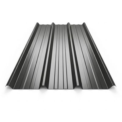 Bac acier laqué 1045 50/100 Gris anthracite RAL 7016, l.105 cm, L.300 cm
