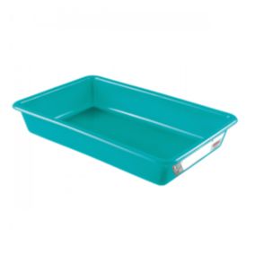 Bac alimentaire plat avec étiquette HACCP 3 litres - Vert