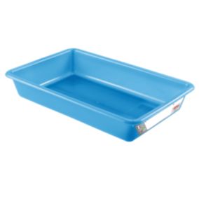 Bac alimentaire plat avec étiquette HACCP 8 litres - Bleu
