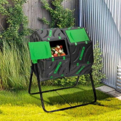 Bac de compostage rotatif double bac 140L