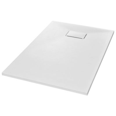 Bac de douche SMC Blanc 120 x 70 cm vidaXL