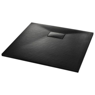Bac de douche SMC Noir 90 x 80 cm vidaXL