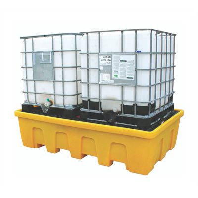 Bac de rétention double emboîtable pour IBC - Jaune - Charge 3000kg - SJ-520-001