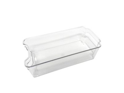 Bac de rangement en plastique transparent pour réfrigérateur 31,5 x 15,8 x 8,7 cm Ornami