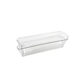 Bac de rangement en plastique transparent pour réfrigérateur 37,3 x 10,7 x 10 cm Ornami