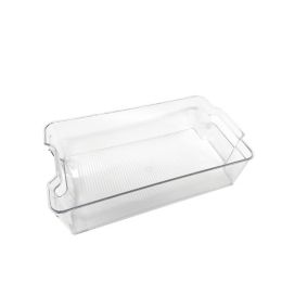 Bac de rangement en plastique transparent pour réfrigérateur 37,5 x 21 x 10 cm Ornami