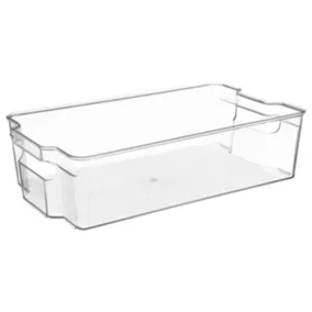 Bac de rangement en plastique transparent pour réfrigérateur 8 L