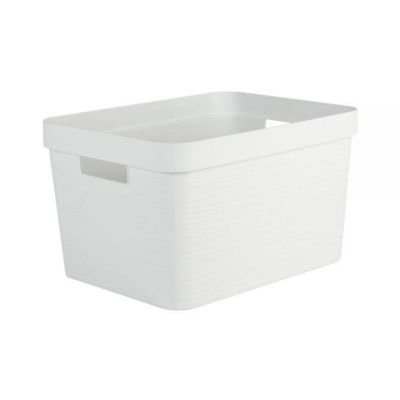 Bac de rangement moderne 18 litres EDA - Blanc