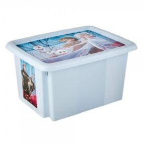 Bac de rangement Reine des Neiges avec couvercle - 15 Litres