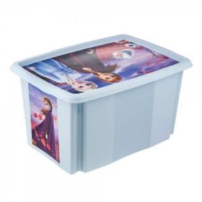 Bac de rangement Reine des Neiges avec couvercle - 45 Litres