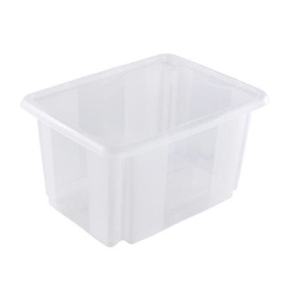 Bac de rangement transparent 15 litres emil Keeeper