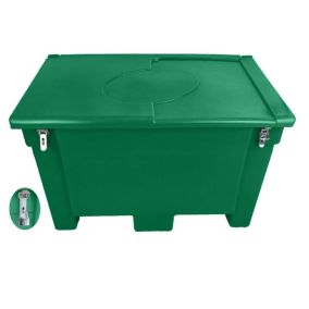 Bac de stockage alimentaire/multi-usages 300l avec grenouillères + cadenas