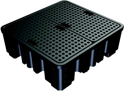 bac rétention 480l 4 futs - hu 0450 - clas equipements