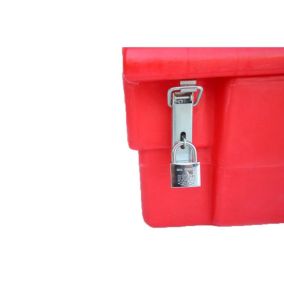 Bac à sable incendie/ à sel de déneigement 300l + grenouillères + cadenas
