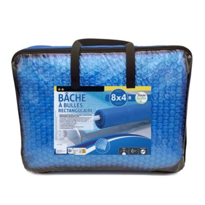 Bache a bulles piscine rectangulaire 8 x 4 M 180 MICRONS