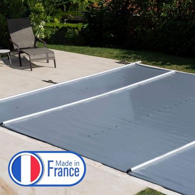 Bache à Barres pour Piscine 7 x 3 m - Conforme Sécurité -  Grise - Coverkit