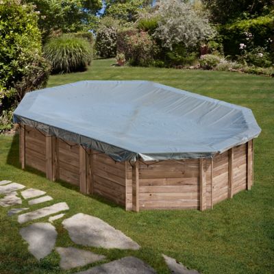 Bâche d'hivernage Sunbay pour piscine Lokka 5,51 x 3,51 m