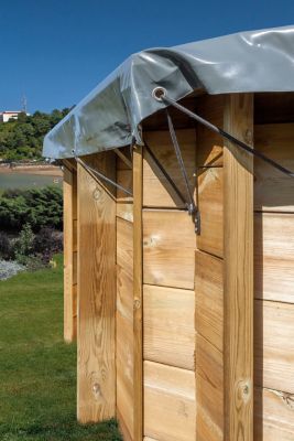 Bâche d'hivernage Sunbay pour piscine Lokka 5,51 x 3,51 m