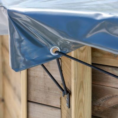 Bâche d'hivernage Sunbay pour piscine Lokka 5,51 x 3,51 m