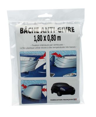 Bâche de protection anti-givre pour voiture l.180 x L.80 cm