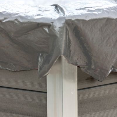 Bâche hiver 580gr/m² Gré pour piscine composite 5,24 x 3,86 m