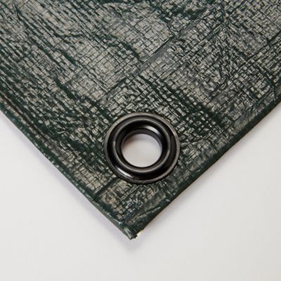 Bâche lourde réversible vert marron 5 x 8 m