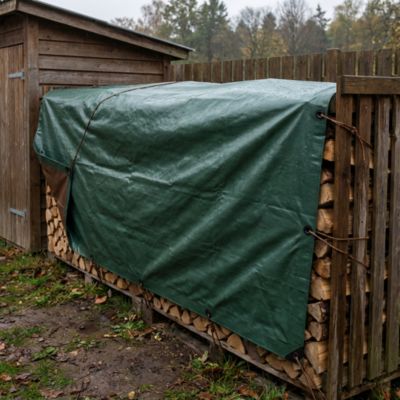 Bâche lourde réversible vert marron 5 x 8 m