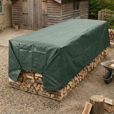 Bâche lourde réversible vert marron 6 x 10 m