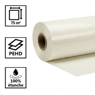 Bache peinture 3x25 m 40 microns Protection 75 m² Translucide 3x25 m Haute Qualité