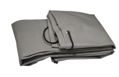 Bâche Pour Remorque 1700x1240mm Grise - Avec Sandow Et Oeillets - Compatible Trigano Franc Noval