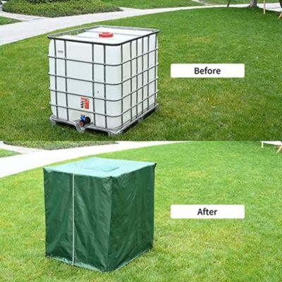Bâche De Protection Réservoir IBC 600L - Couverture Anti-UV Anti-Poussière Tissu Oxford Durable Pour Cuve 600 Litres