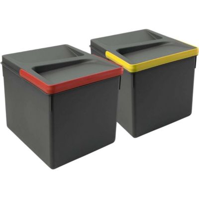 Bacs de tri pour tiroir de cuisine Recycle 2 bacs de 12 litres