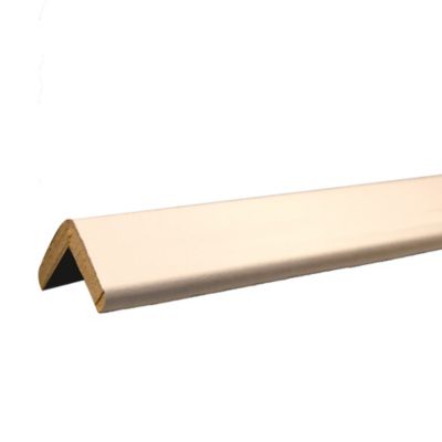 Baguette d'angle arrondi en MDF blanc 23X23mm L.2,44m
