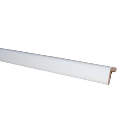 Baguette d'angle arrondi en MDF blanc 23X23mm L.2,44m
