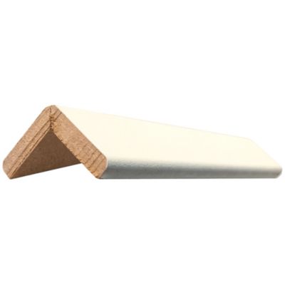 Baguette d'angle arrondi en MDF blanc 23X23mm L.2,44m